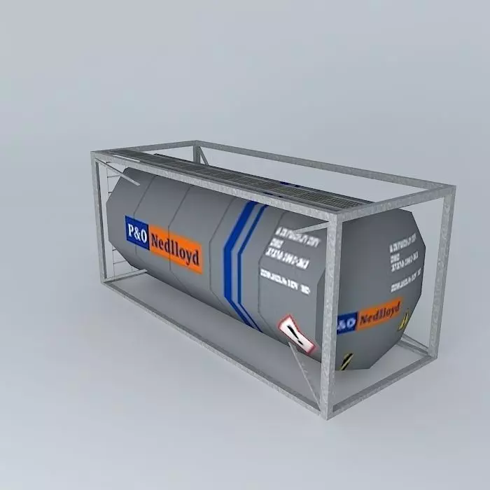 P26O Nedlloyd Tank 20 Container Free 3D model_0