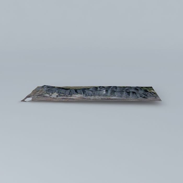 Gravel pile Free 3D model_1