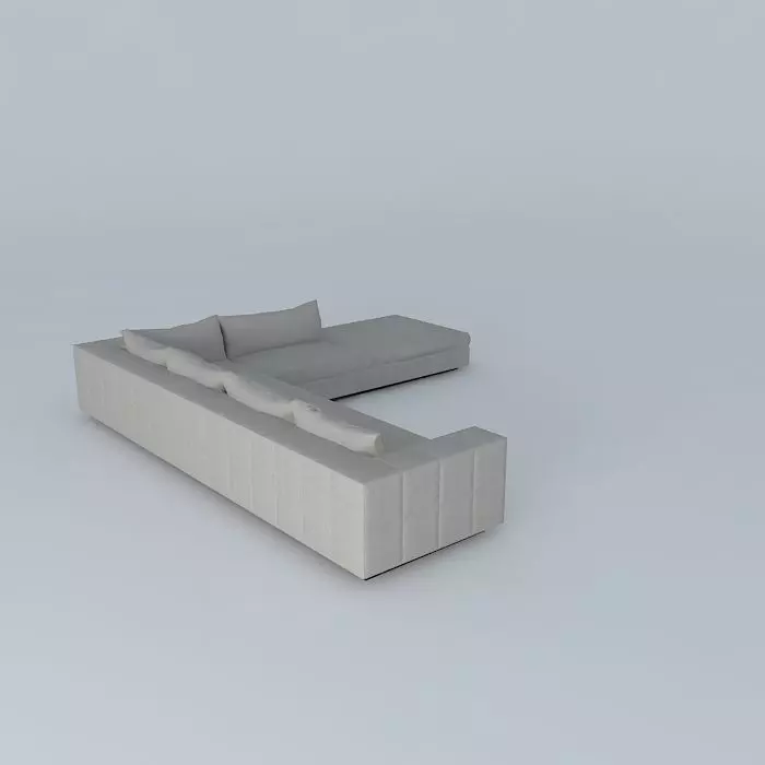 Benson Tufted Sofa 3D model_0