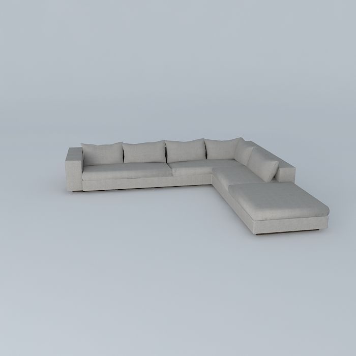 Benson Tufted Sofa 3D model_2