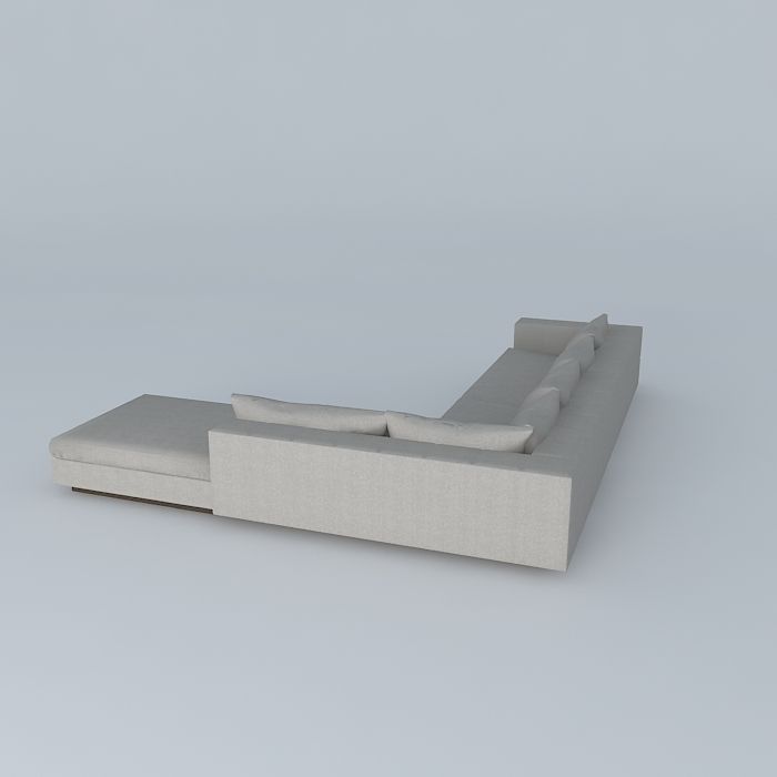 Benson Tufted Sofa 3D model_1
