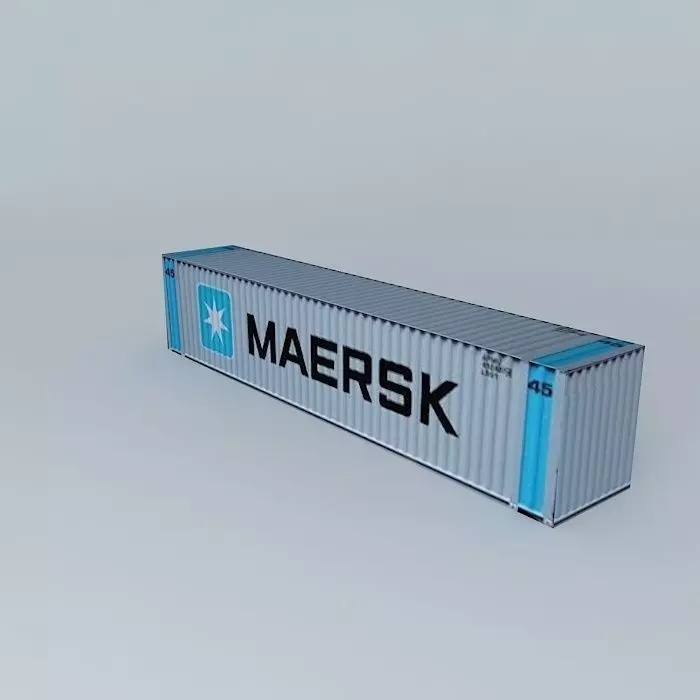 Maersk Container 45 Free 3D model_0