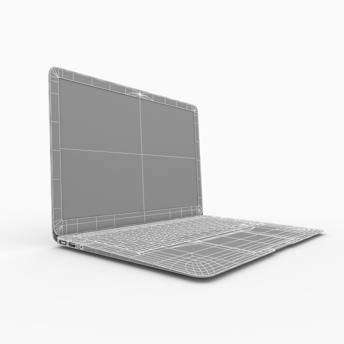 Apple Macbook Air 11 inch 2012 3D model_7