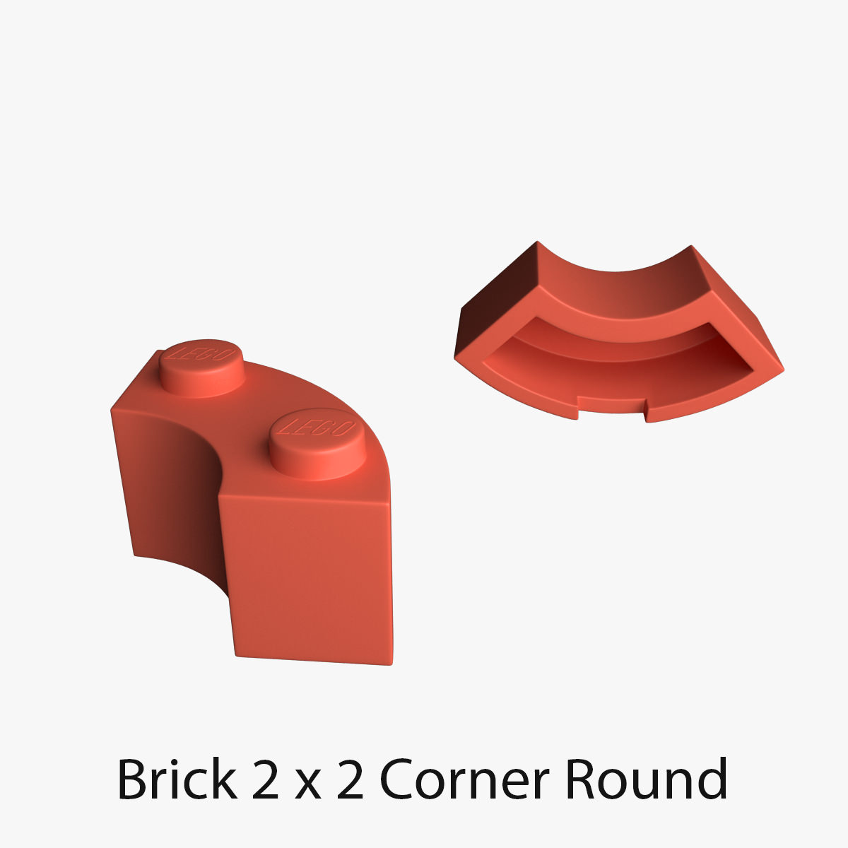 Lego Bricks 2x2 3D model_15