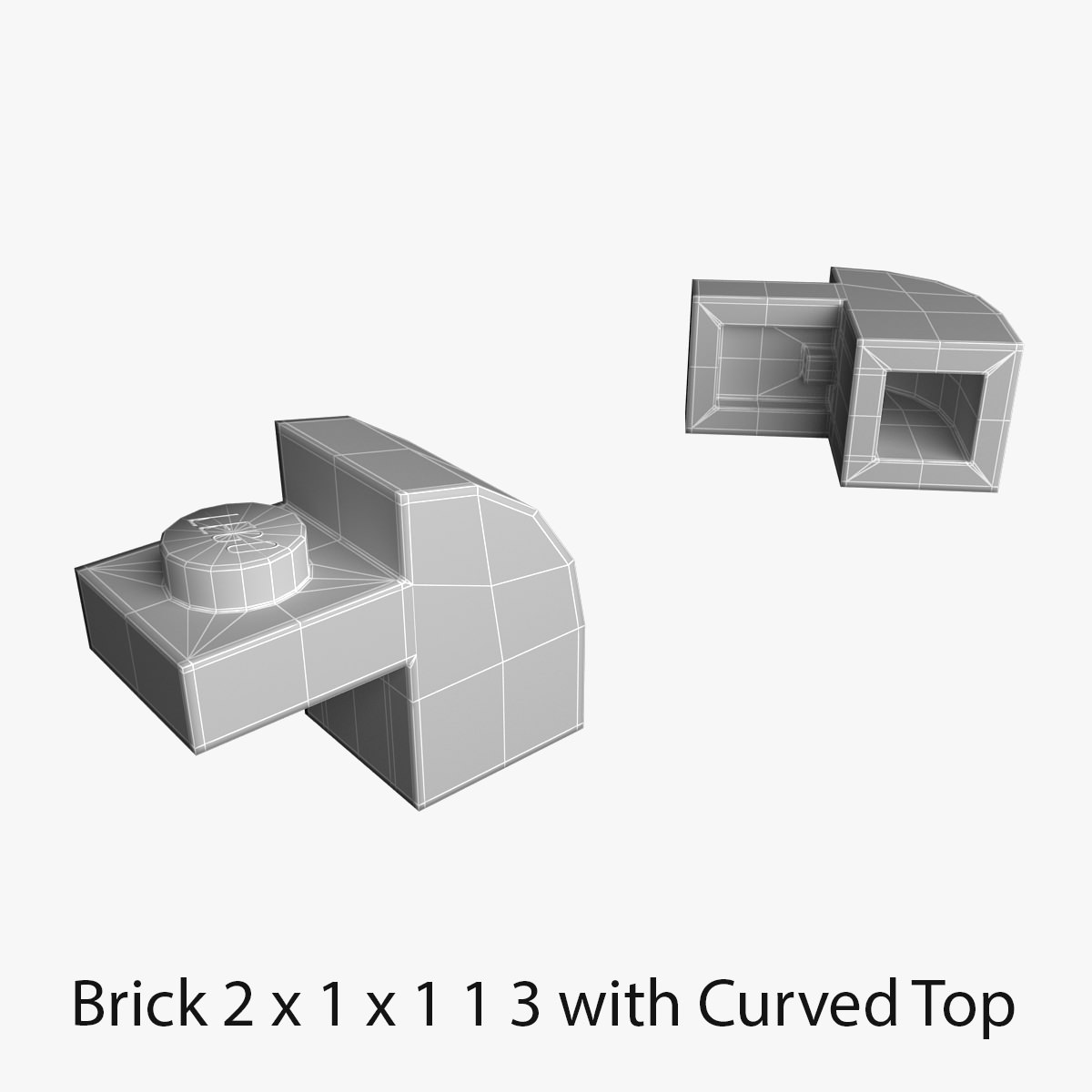 Lego Bricks 2x2 3D model_6