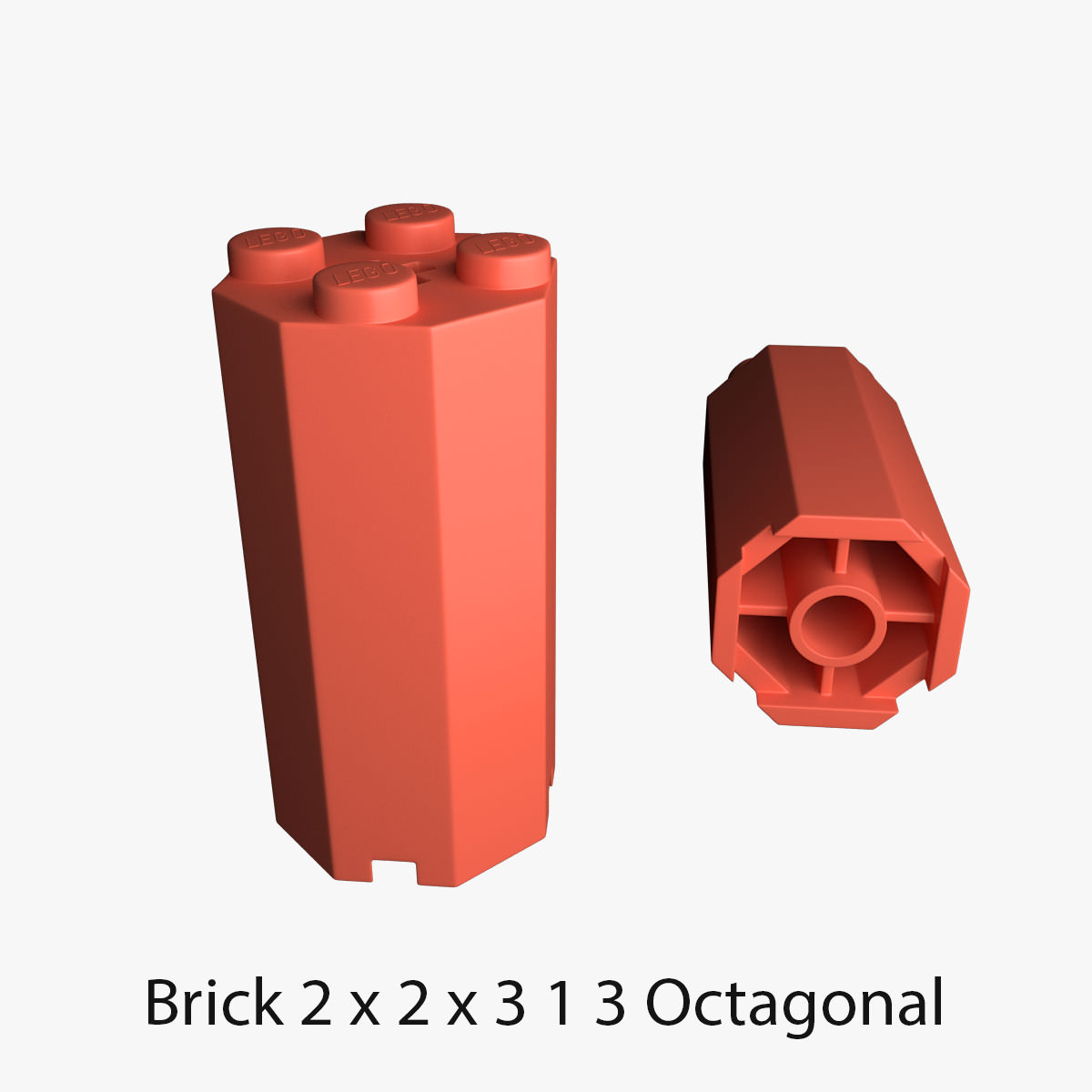 Lego Bricks 2x2 3D model_49