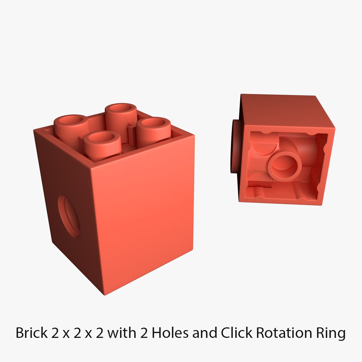 Lego Bricks 2x2 3D model_47