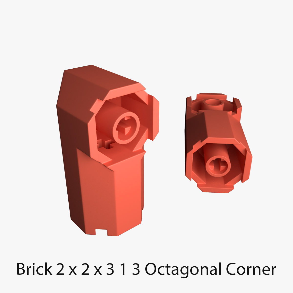 Lego Bricks 2x2 3D model_51