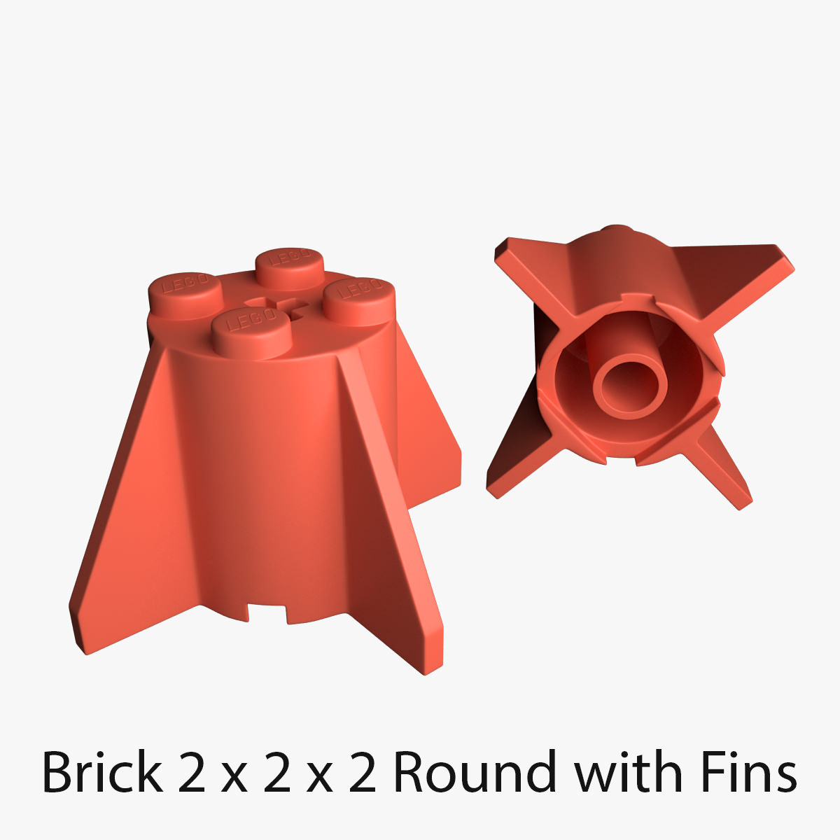 Lego Bricks 2x2 3D model_45