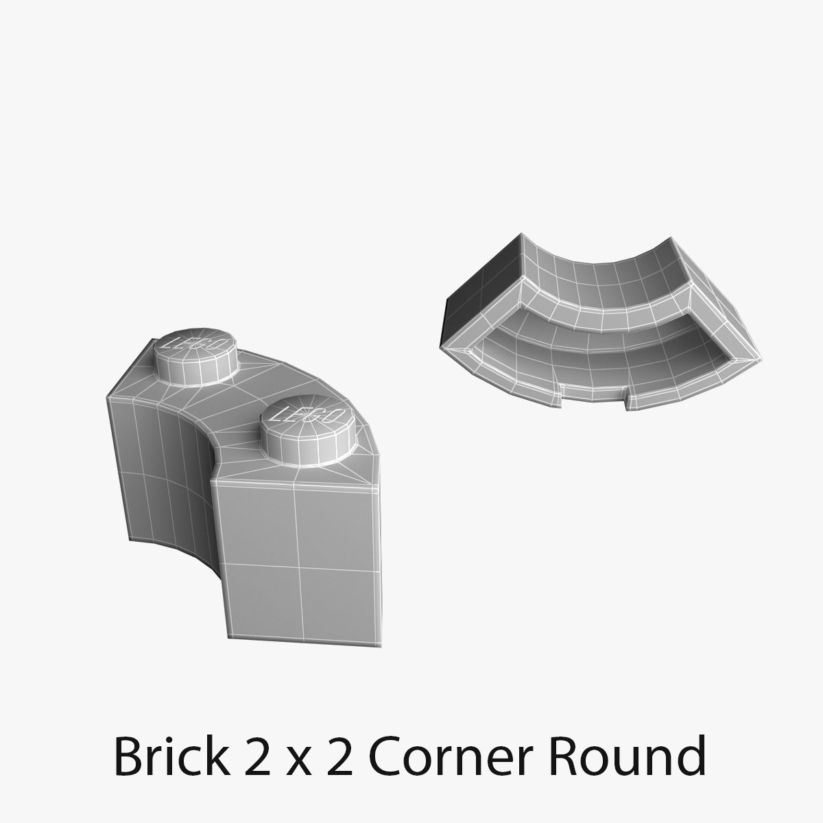 Lego Bricks 2x2 3D model_16