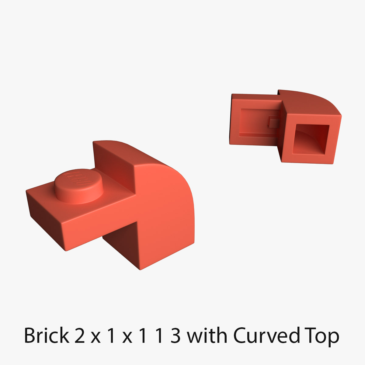 Lego Bricks 2x2 3D model_5
