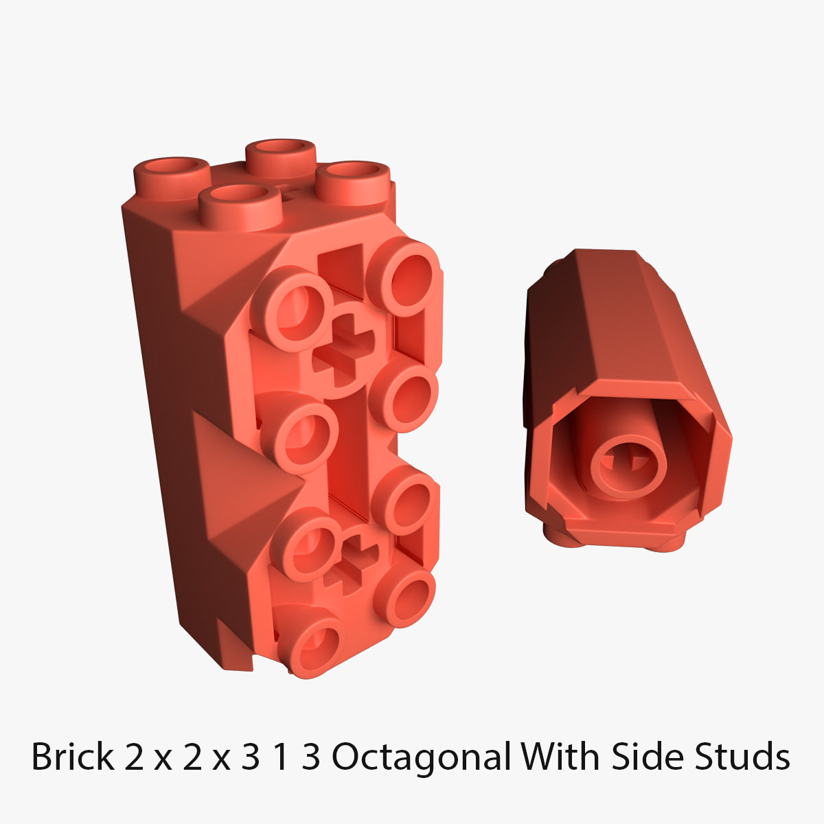 Lego Bricks 2x2 3D model_53