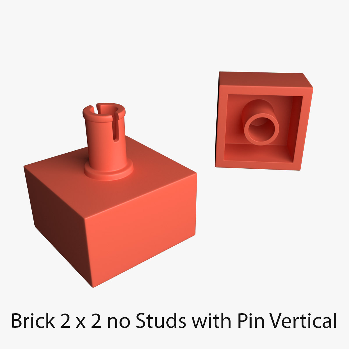 Lego Bricks 2x2 3D model_19