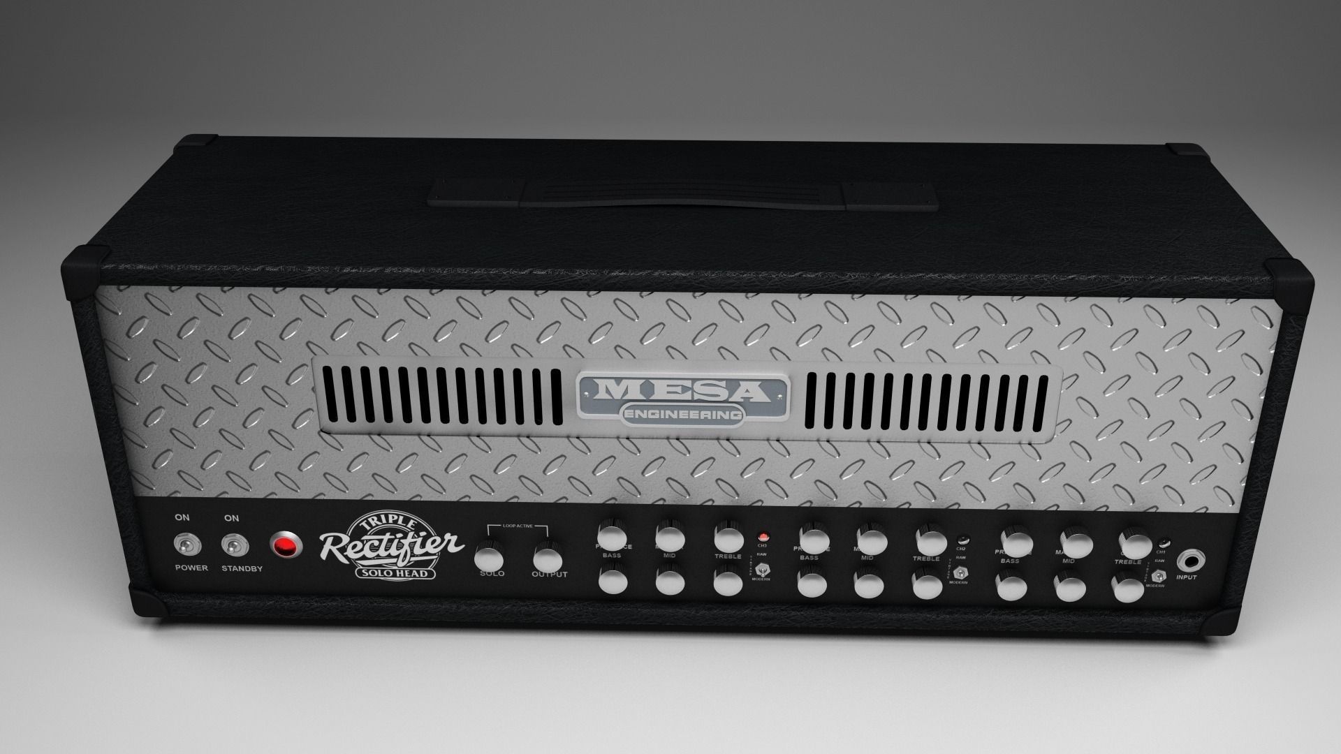 Mesa Tube Guitar Amp Free 3D model