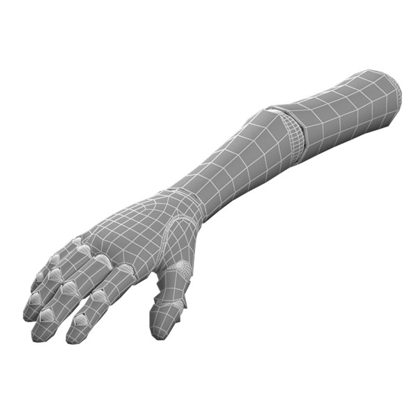 Robot Arm 3D Model rigged .max .obj .fbx .c4d .ma .mb .hrc