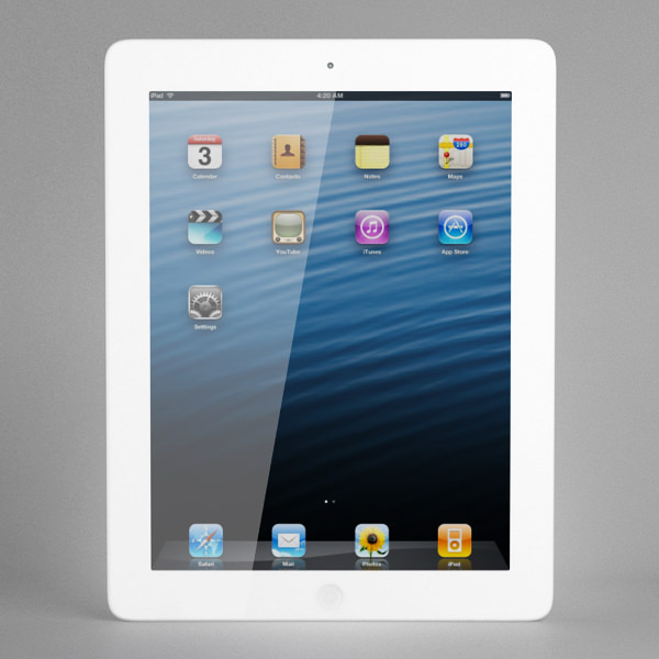 Apple The New iPad with Retina Display 3D model_2