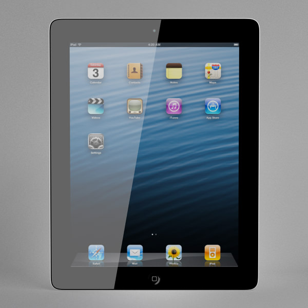Apple The New iPad with Retina Display 3D model_3
