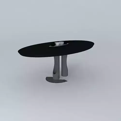 Oval Scoop Dining Table