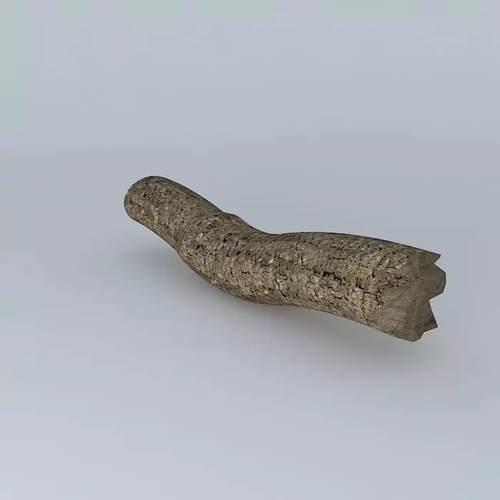 Bronze Log 3D model_0