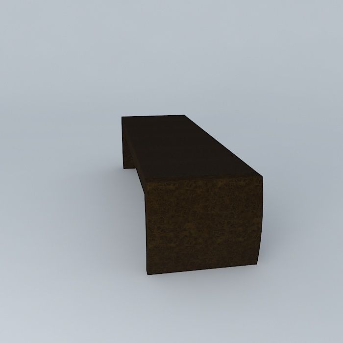 Christian Liaigre Bench 3D model_2