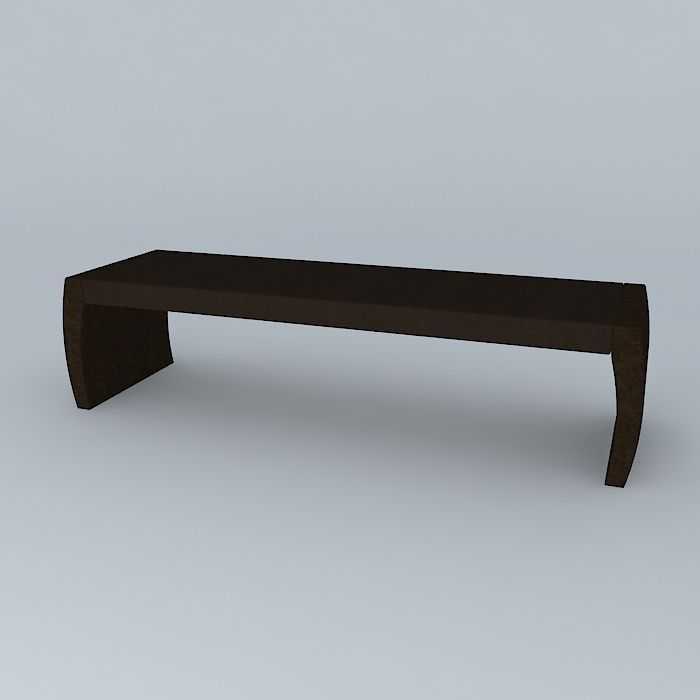 Christian Liaigre Bench 3D model_1