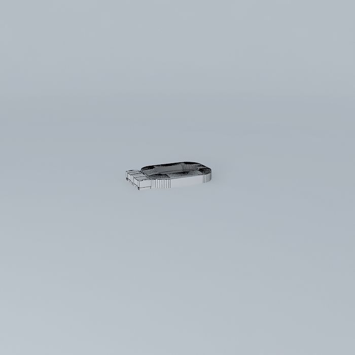 The Roman Abramovich Stadium Free 3D model_4