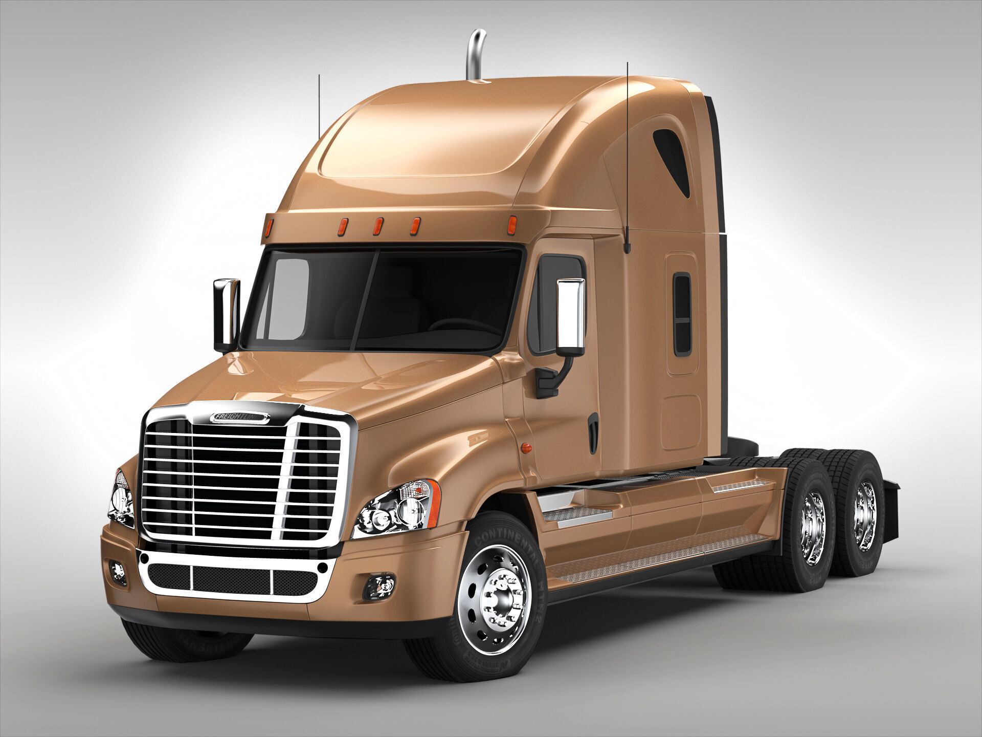 Freightliner Cascadia 3D model_3