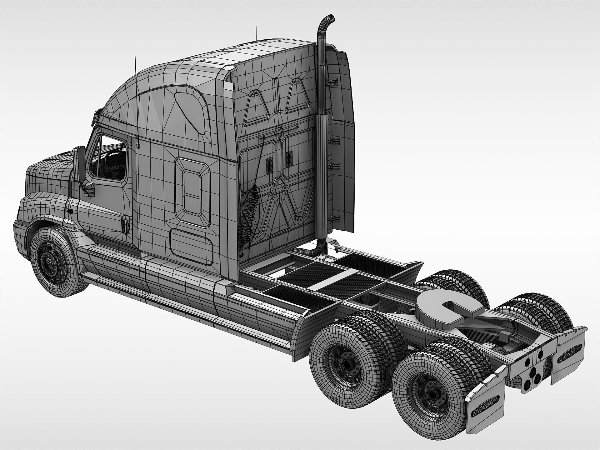 Freightliner Cascadia 3D model_10