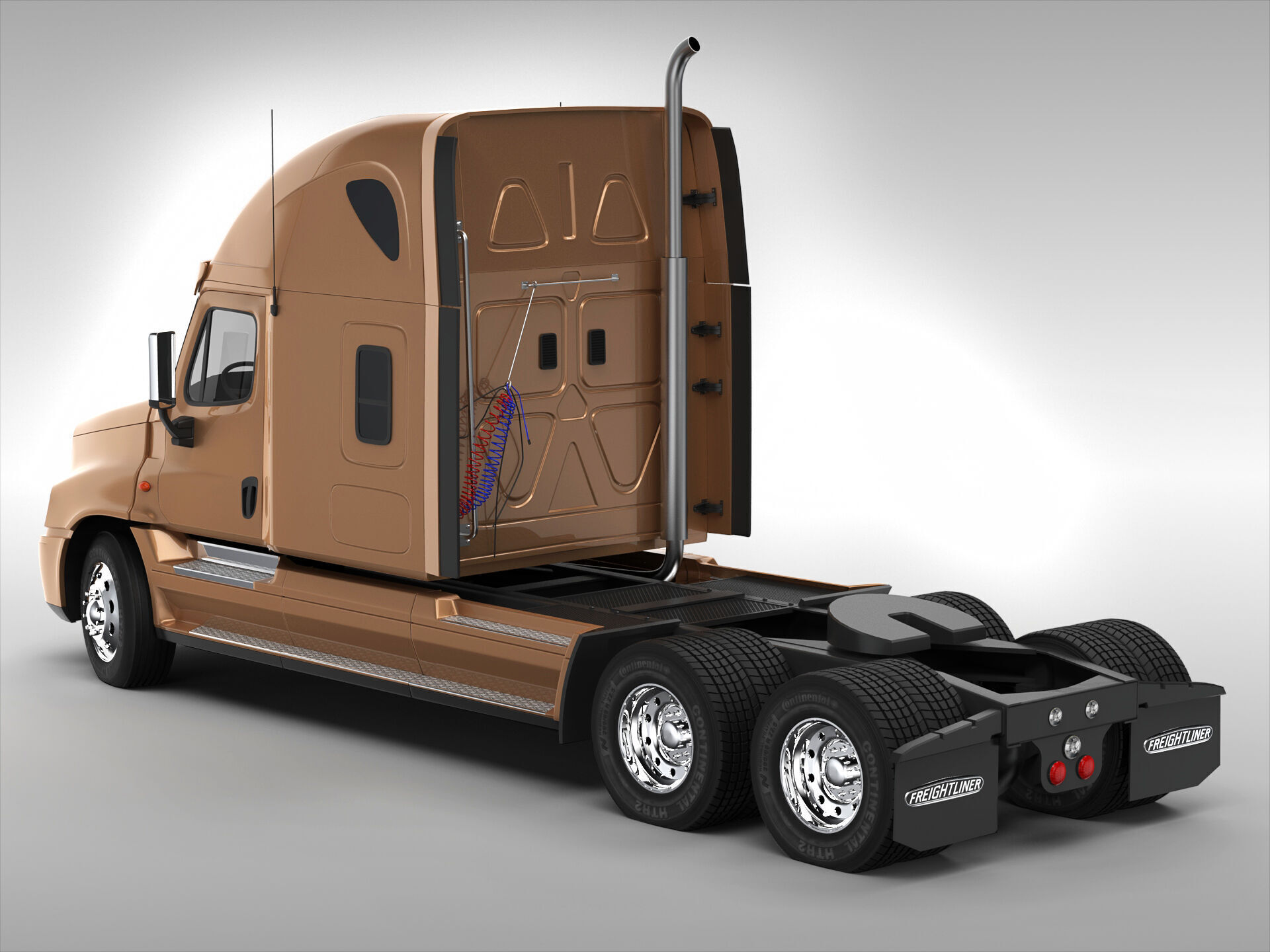 Freightliner Cascadia 3D model_4
