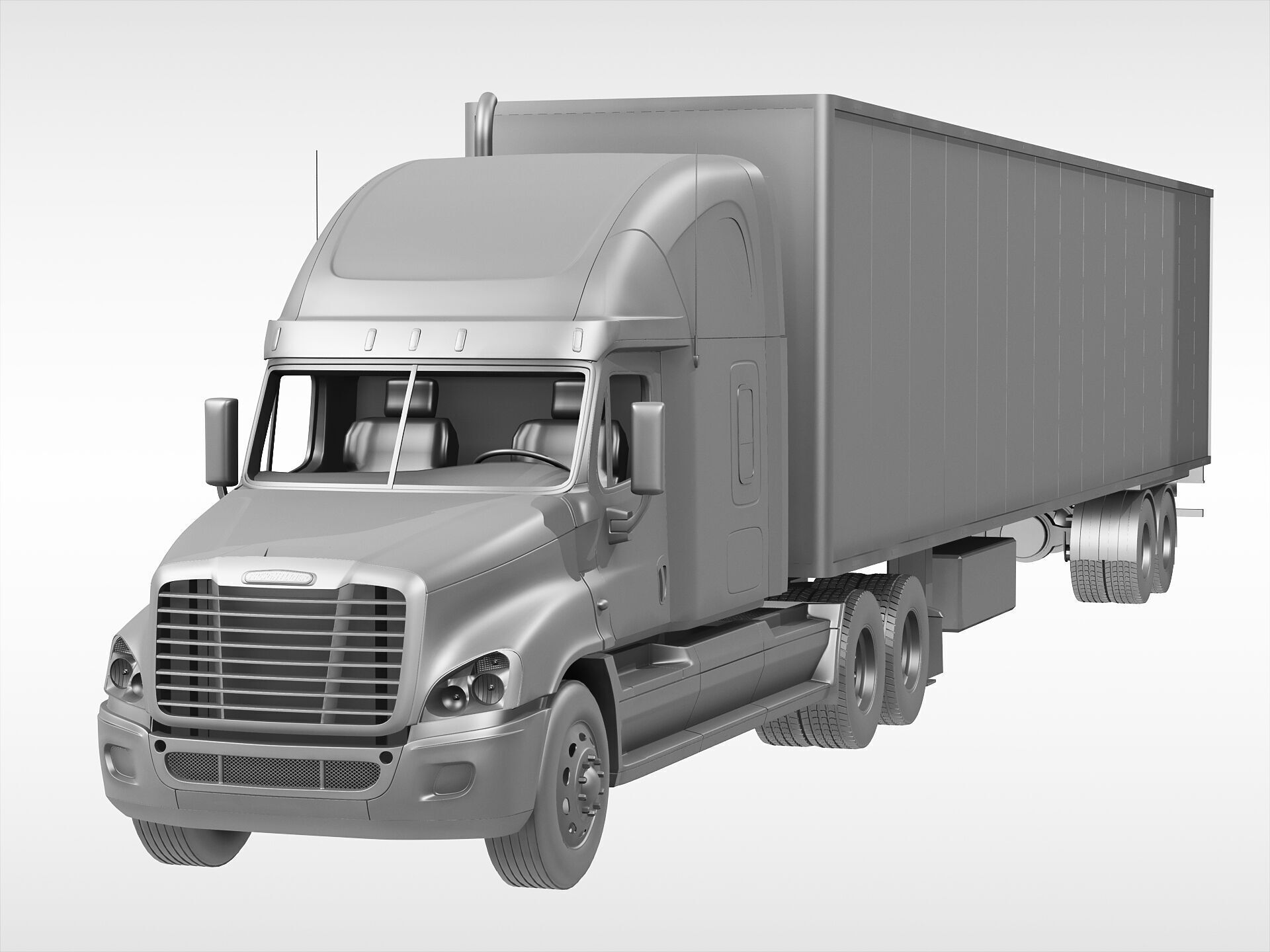 Freightliner Cascadia 3D model_5