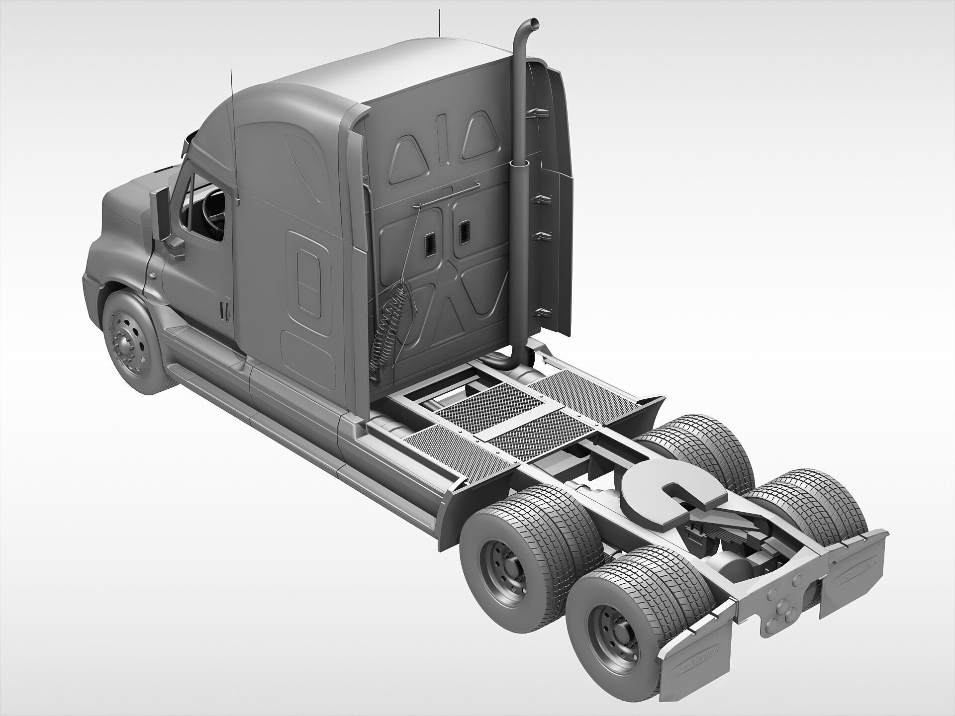 Freightliner Cascadia 3D model_7