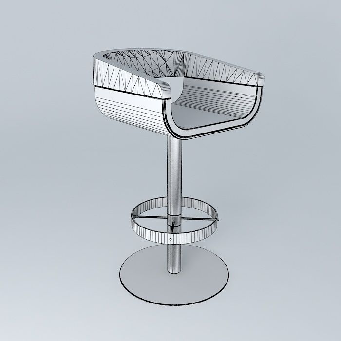 Silo Bar Stool 3D model_3