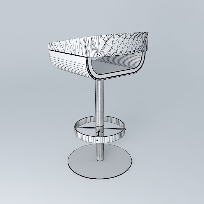 Silo Bar Stool 3D model_4