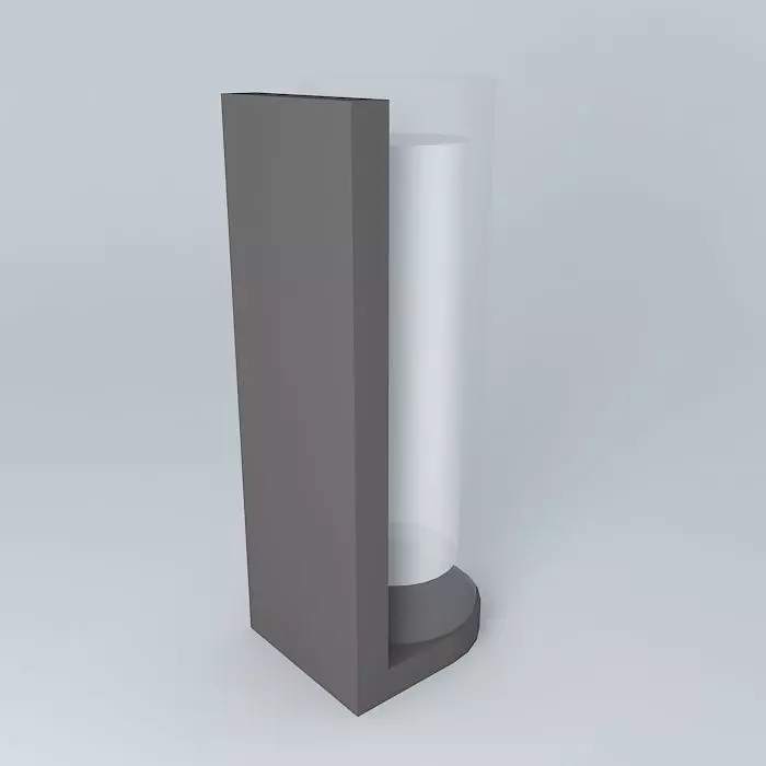 Glass Sconce 3D model_0