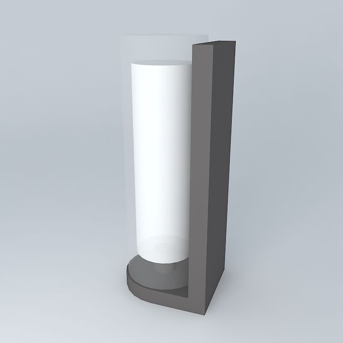 Glass Sconce 3D model_1