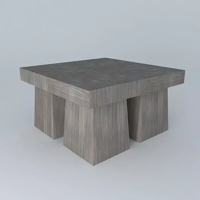 Exterior Teak Coffee Tables 3D model_0