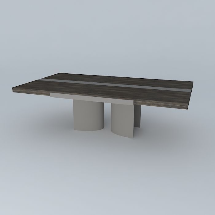 LUMA Silo Custom Office Table 3D model_1