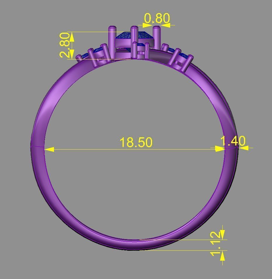 Ring Gold 3D print model_6