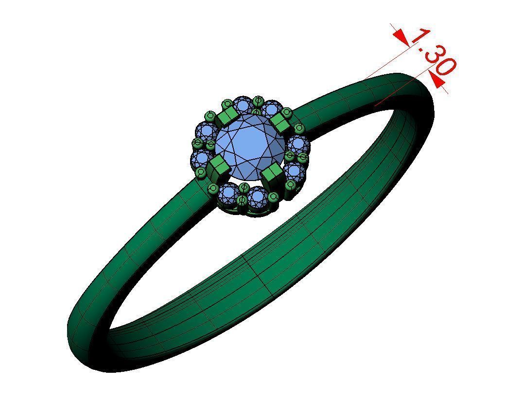 Ring Gold 3D print model_5