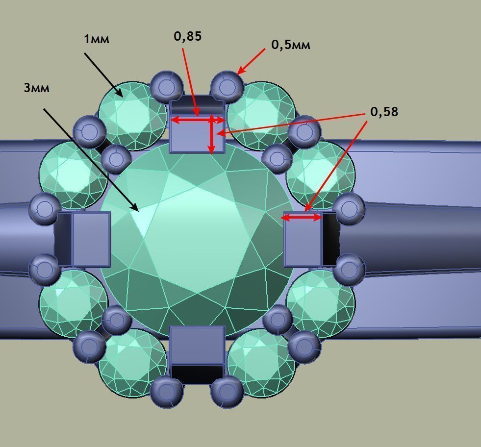 Ring Gold 3D print model_3