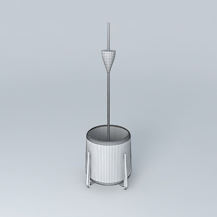 Glass Bowl Drop Chandelier 3D model_4