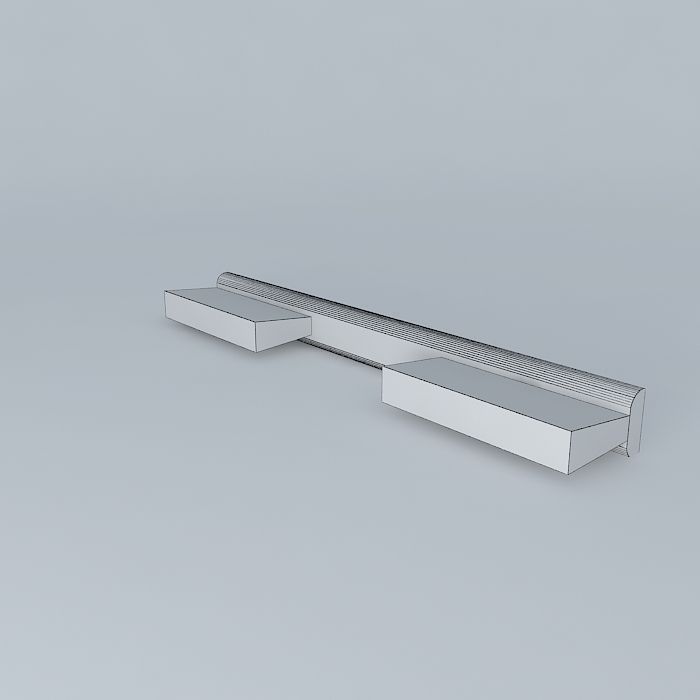 T pull shelf 3D model_3