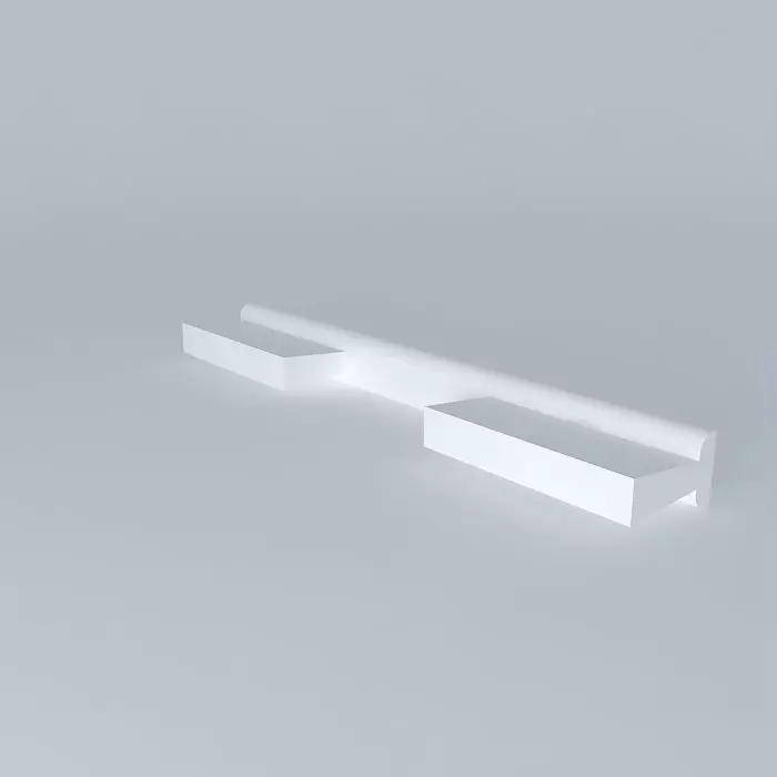 T pull shelf 3D model_0