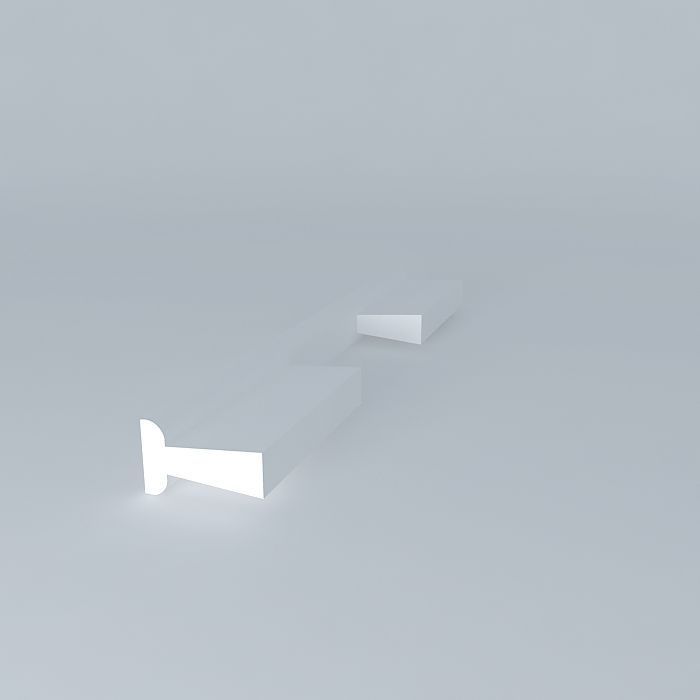 T pull shelf 3D model_1