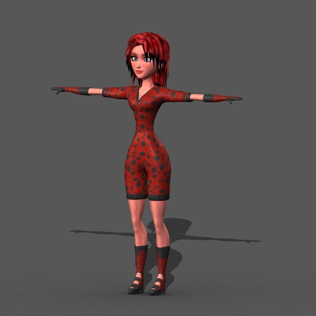 Ladybug Low-poly 3D model_0