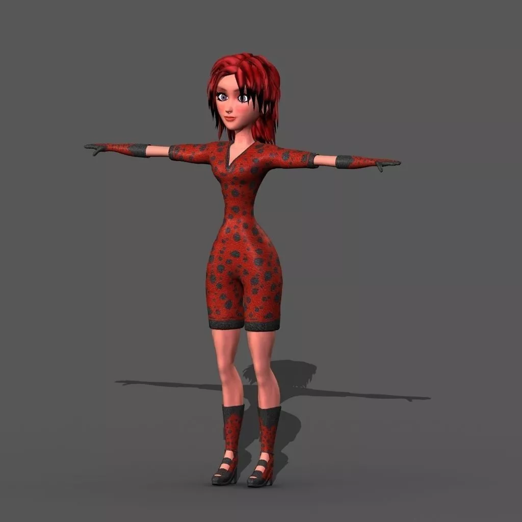 Ladybug Low-poly 3D model