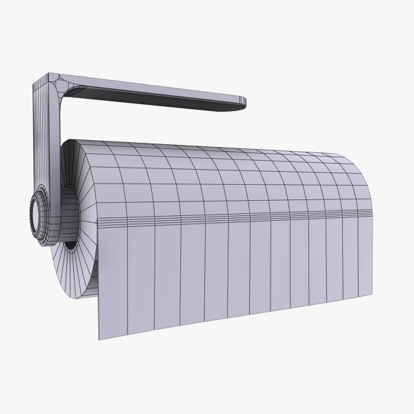 Paper Towel Holder 3D model_12