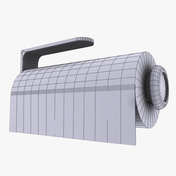 Paper Towel Holder 3D model_11