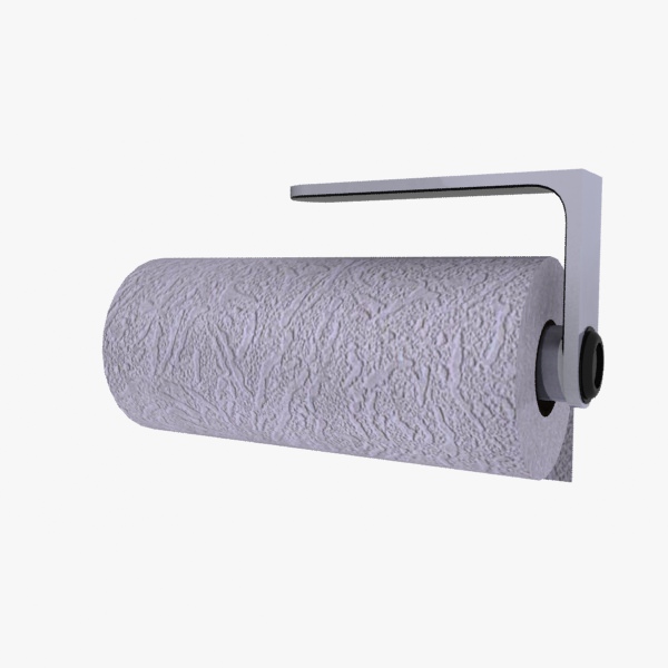 Paper Towel Holder 3D model_1