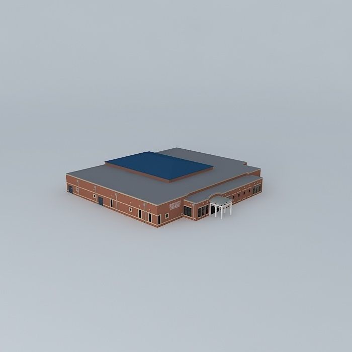 Hardin County Public Library Free 3D model_1